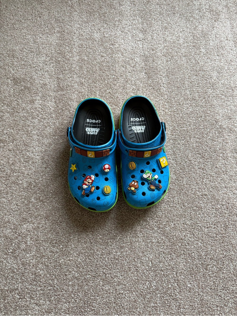 Crocs Super Mario Blue Clog - Lightweight Slip-On